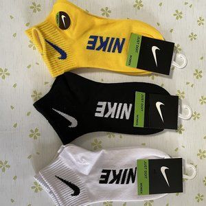 Nike Yellow black white socks